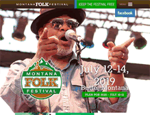Tablet Screenshot of montanafolkfestival.com